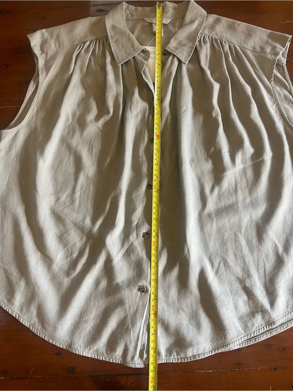 H&M Linen Blend Sleeveless Shirt. - Picture 7 of 7